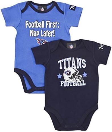 Gerber Tennessee Titans 2-pack S/S Creeper Set - Blue (0-3 Months)