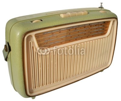 Wallmonkeys Peel and Stick Wall Decals - Retro Radio - 18W x 15H Removable Graphic
