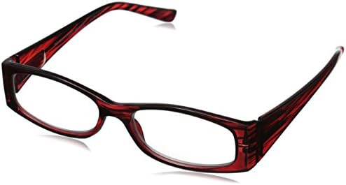Revolutionary Readers, 3 Levels of Vision. +3.00 Cat Eye Red Plastic Reading Glasses