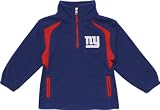 New York Giants Reebok Youth Post Game 1/4 Zip Fleece Sweatshirt