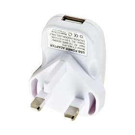 USB Mains Adaptor for Amazon Kindle 3 4 & Touch, Kobo Wireless & Touch, BlackBerry, Samsung, HTC, Sony Walkman, Garmin, TomTom and more