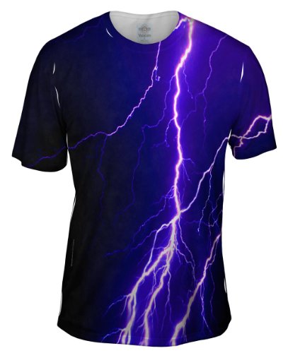 Yizzam- Violet Lightning Storm -Tagless- Mens Shirt