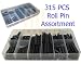 315 PCS Roll Pin Assortment Key Snap