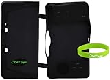 CrazyOnDigital Durable Anti-Slip Black Silicon Skin Case for Nintendo 3DS