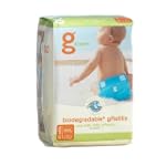 gDiapers Biodegradable Diapers Refills, Medium/Large, 32 Count Bags (Pack of 4)