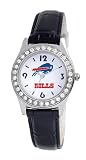 NFL Women's Buffalo Bills Game Day Dazzler Black Leather Watch #BL20017