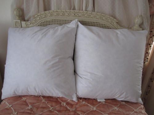 Bed of Roses - Set of Two - 26" X 26" 95% Feather 5% Down Pillow Inserts - Made in USA