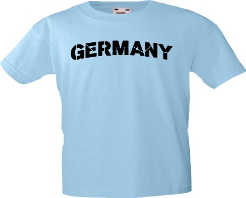 Kinder-Shirt EM 2012 GERMANY TRIKOT STYLE mit Ihren Wunschname und Ihrer Wunschnummer bedruckt Größe 104-167