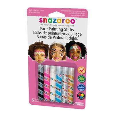Snazaroo Fantasy Face Paint Sticks - Set of 6