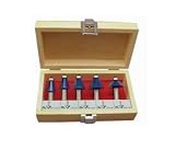 Woodline USA WL-1189-1 5-Piece 1/2-Inch Shank Chamfer Set
