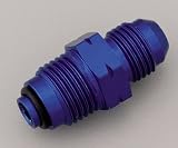 Earl's 991955 Blue Anodized Aluminum -6AN Male to 16mm by 1.5 Power Steering/ Fuel Injection Adapter Fitting