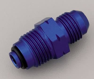 Earl's 991955 Blue Anodized Aluminum -6AN Male to 16mm by 1.5 Power Steering/ Fuel Injection Adapter Fitting