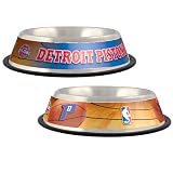 Detroit Pistons Stainless Steel Dog Bowl