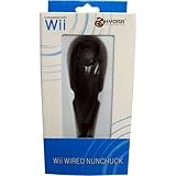 Black Nunchuck Wired Controller Compatible with Nintendo Wii