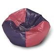 Ace Bayou Pink/Purple Paneled Round Small Bean Bag