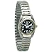 Low Vision Watch: Womens with Black Face and Exp Band