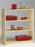 Steens 17914419 B&uuml;cherregal Axel 100 x 64 x 30 cm Kiefer massiv, natur lackiert