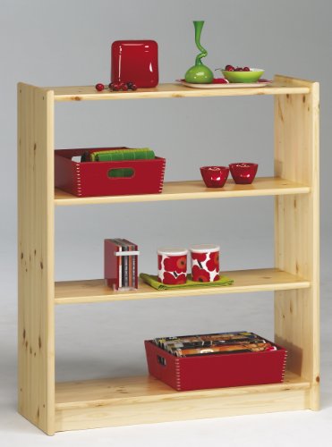 Steens 17914419 B&uuml;cherregal Axel 100 x 84 x 30 cm Kiefer massiv, natur lackiert