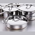 All-Clad 600822 SS Copper Core Cookware Set 10-pc.