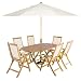 Complete New Jersey Garden Furniture Paris Recliner Set - ivory