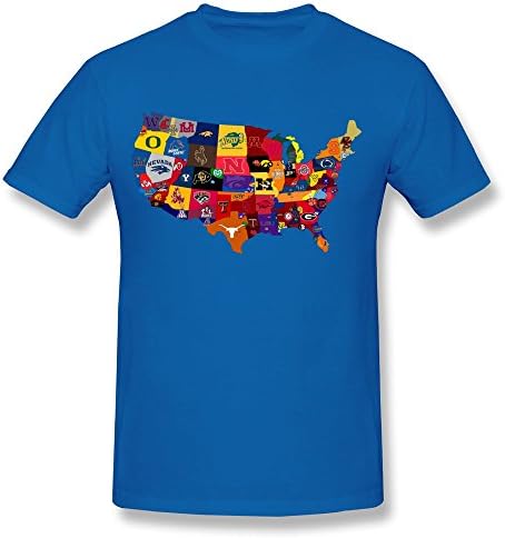 RIen Men's NCAA Team Distribution Map College Football Map T-Shirt XS