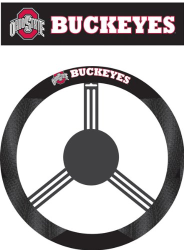 Ohio State Buckeyes Poly-suede Steering Wheel Cover