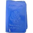Cobalt Blue Patent Solid Colors Baekgaard Leather Brights embossed passport holder
