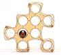 Puzzle Wine Rack - Amber