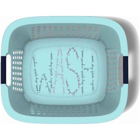 Home Logic 1.5-Bu Laundry Basket with Decorative 