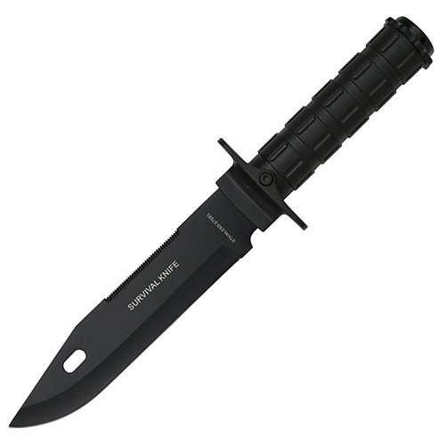 Survival Knife Fixed Blade Elite Black by General Edge