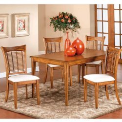 Glenmary/Bayberry 5-Piece Dining Set with Four Wicker Chairs - Hillsdale