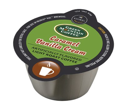 16 Pack - Green Mountain Caramel Vanilla Cream Vue Cup For Keurig Vue Brewers