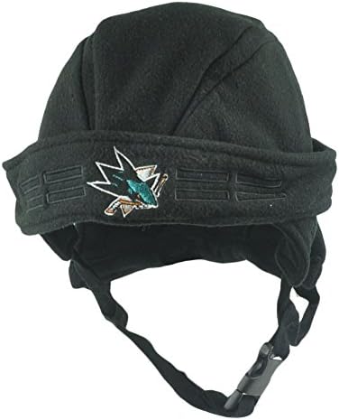 NHL San Jose Sharks Penalty Box Hockey Helmet Fleece Beanie Knit Hat Fan Winter