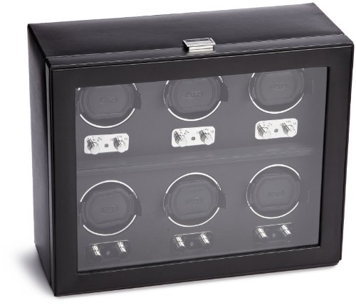Wolf Designs 270702 Heritage Module 2.1 Six Watch Winder with Cover