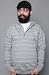 WeSC The Wintor Hooded Sweatshirt in Grey Melange hood ,Sweatshirts for Men
