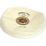 Combed Fine Muslin Buff w/Leather Center 4"