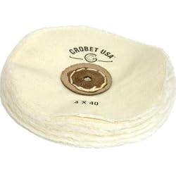 Combed Fine Muslin Buff w/Leather Center 4"