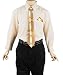 Kani Gold Dress Shirt with Tie & Pocket Square (Sizes 8 - 20) - butter, 8