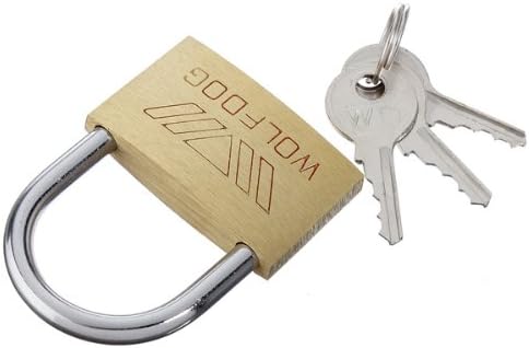 40mm Security Family Door Brass Key Padlock For Home.