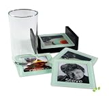 Foto Untersetzer 4er Set aus Glas Tischuntersetzer Bilder