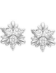 Pair of 14K White Gold Diamond Earrings - 0.50 Ct. -- LIFETIME WARRANTY