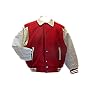 RED WOOL BODY: Assorted Color Leather Sleeves