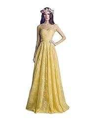 A-line Applique Lace Backless Sheer Pleated Jeweled Long Sleeves Evening Dress  with a Brush/Sweep Train 