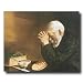 Daily Bread Man Praying At Dinner Table Grace Religious Picture Art Print