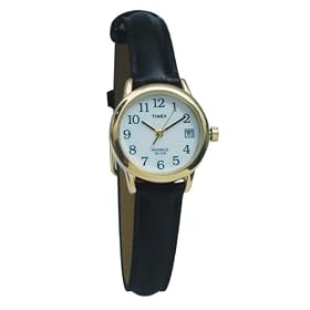 Timex Indiglo Watch Ladies Gold with Leather Band