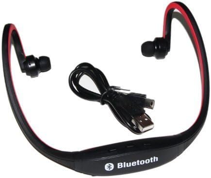 S9 Handfree Sport Wireless Bluetooth Headphone with Built-in Mic for mobile phone(iOS/Android/Windows),pad,notebook and anyother bluetooth devices-Red