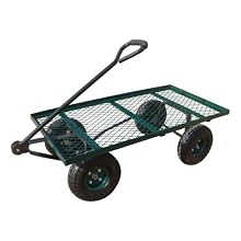 Sandusky Lee FW6036 Green Heavy Duty Steel Flat Wagon, 800 lbs Capacity, 60" Length x 36" Width x 17" Height