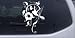 Swirl Vine Flower Hummingbird Animals Car Window Wall Laptop Decal Sticker -- White 8in X 5.4in