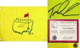 Tom Lehman Signed Masters Golf Pin Flag - Tom Lehman Golf Sports Memorabilia