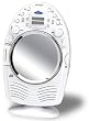 Jensen JCR-540 AM/FM Stereo Shower Radio and CD Player with Fog Resistant Mirror (White)